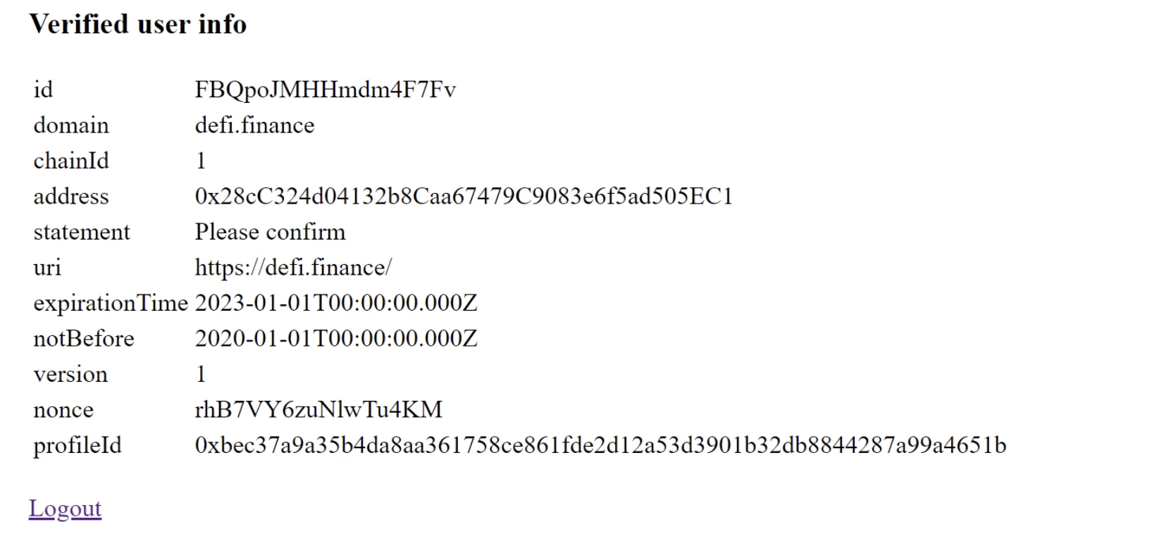 Data That&#39;s Visible Once the User Logs In